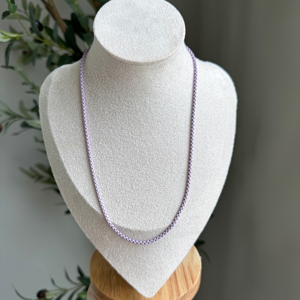 14k Plated Enameled Colorful Chain Necklaces - Picture 5 of 11